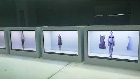 LCD transparent display cabinet