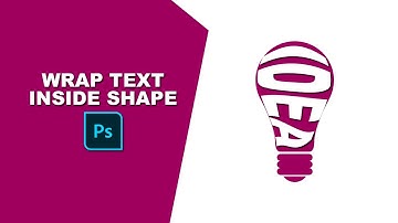 how to wrap text inside shape in photoshop