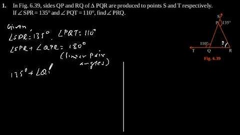 CBSE Class-9 Maths NCERT solution - Lines and Angles - Exercise 6.3 - Problem 1
