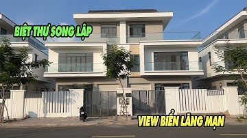 Biệt thự song lập KĐT Tây Bắc Rạch Giá, view biển, trước mặt là công viên xanh mát
