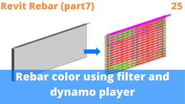 Revit - Rebar - Dynamo, Rebar color with filter and dynamo(part 7) - example 25