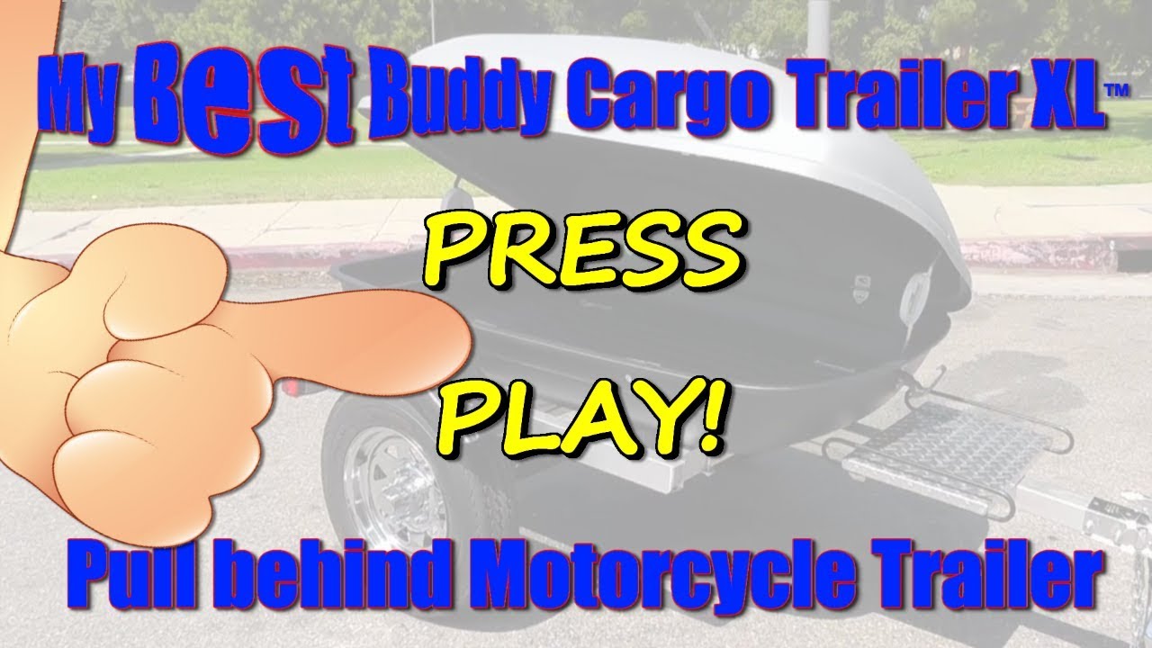 Motorcycle Pull Behind Trailer - My Best Buddy Cargo Trailer XL - YouTube My Best Buddy Motorcycle Cargo Trailer Xl