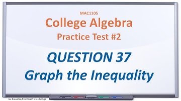 MAC1105 Practice Test #2: Q37, Graph the Inequality