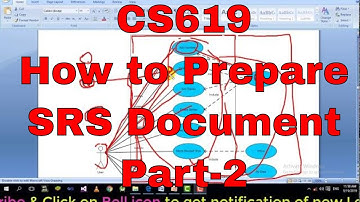 SRS document | cs 619 | VU final year project part-2