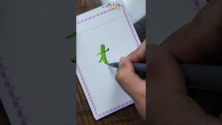 't' in modern Calligraphy with shadow|a to z tutorial|#calligraphy #shots M In Modern Calligraphy With Shadow A To Z Tutorial Calligraphy Shots