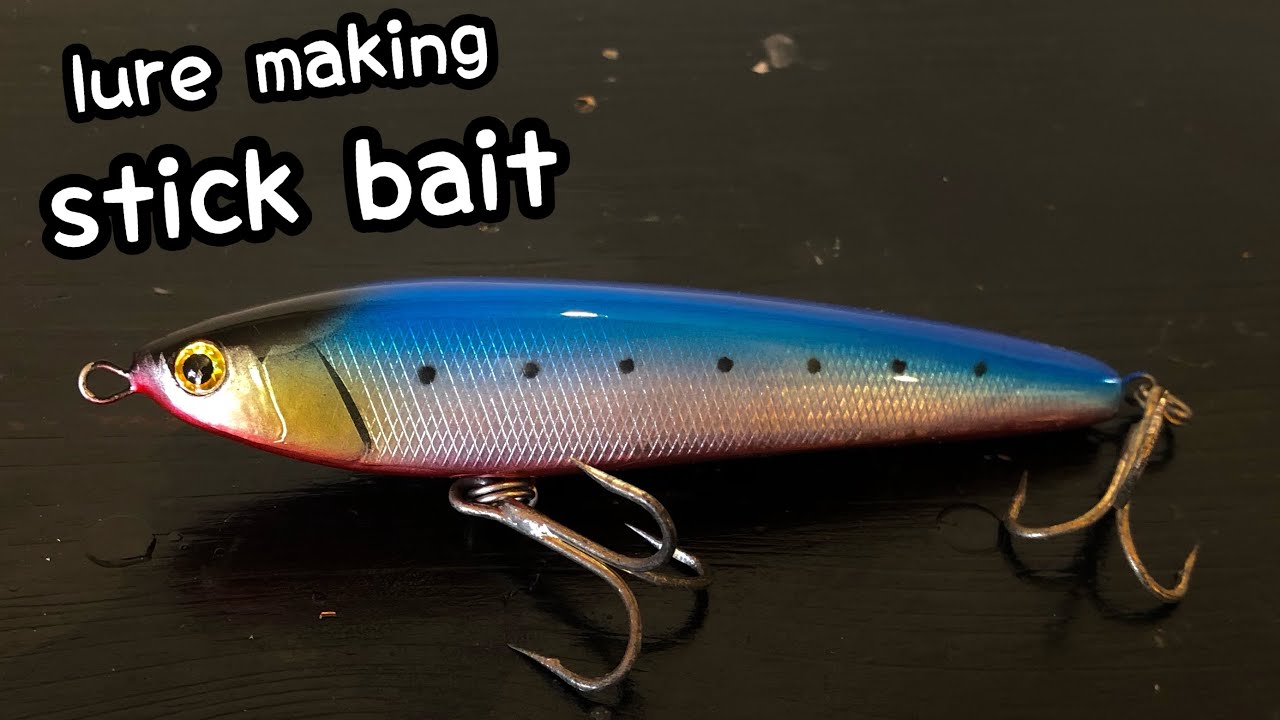 【lure making】How to make stickbait making handmade lure - YouTube