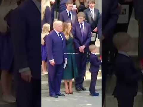 Barron Trump asks, \