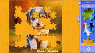 puzzle #4981 gameplay || HD cute funny puppy dog pets jigsaw puzzles game video  screenshot 2