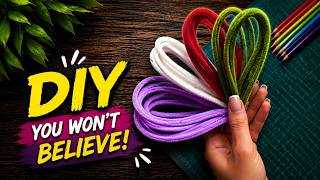 DIY Cute Rainbow Keychain Crafting With Pipe Cleaners! 🌈How to Make an Easy Rainbow Keychain
