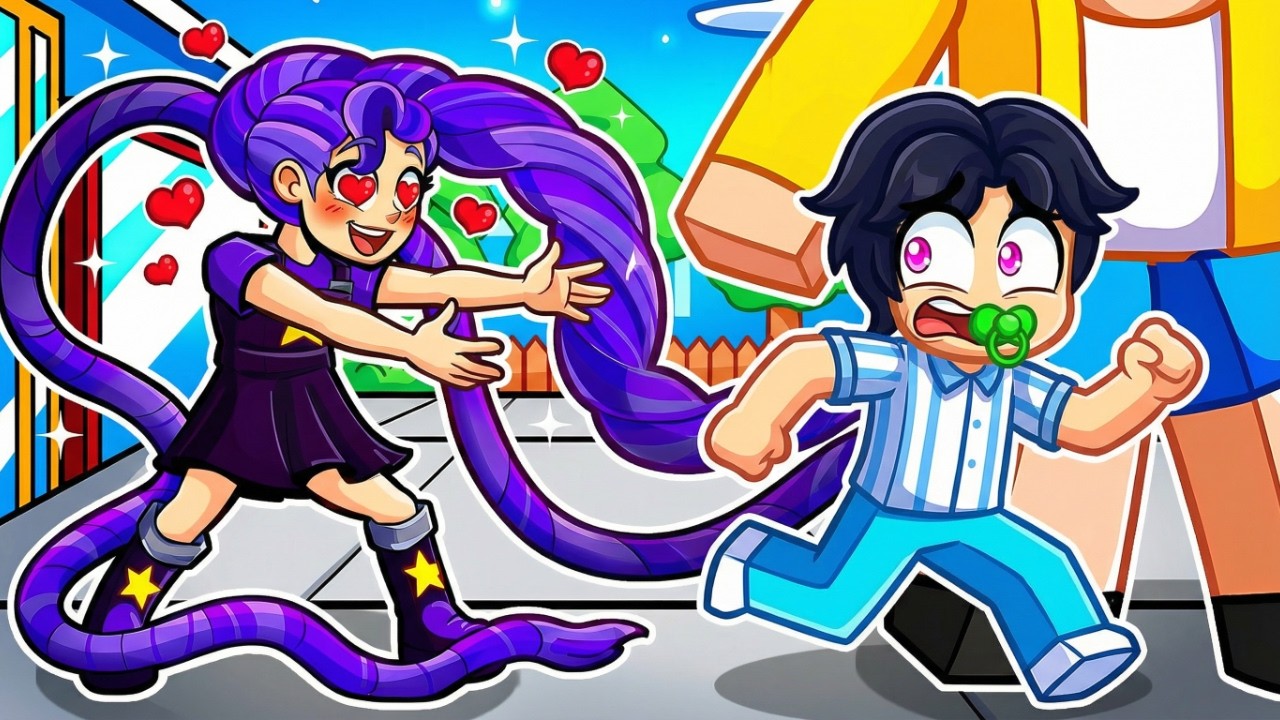 Baby Jinu is Being Chased by Lily Lovebraids in Roblox!