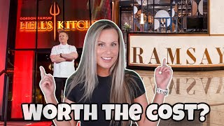 Are the Celebrity Chef Restaurants in VEGAS Worth it? - Hell's Kitchen vs. Ramsay's Kitchen Reviews!