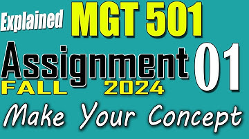 MGT501 Assignment 1 Solution Fall 2024 | MGT501 Assignment 1 Solution 2024 | VU Scholar