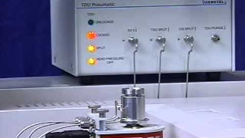 Gerstel TDU Maintenance:  Changing the CIS4 liner - Preparing the TDU for Removal