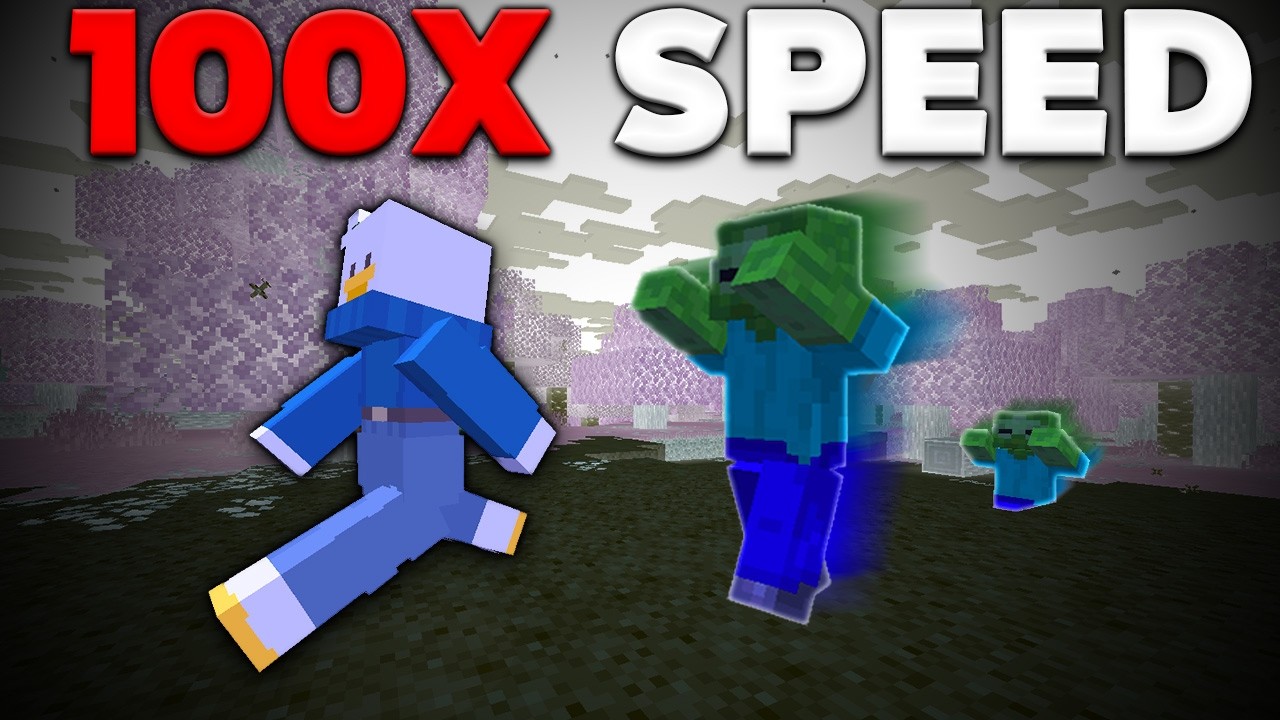 Minecraft, But Mobs are 100x Faster