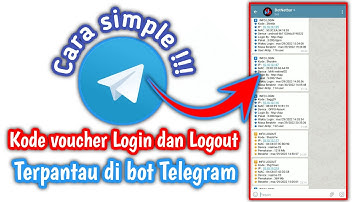 Cara sederhana agar kode voucher yang login dan yang logout terpantau melalui bot telegram