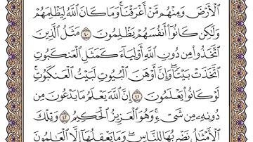 سورة العنكبوت من الآية 36 الى الآية 50
