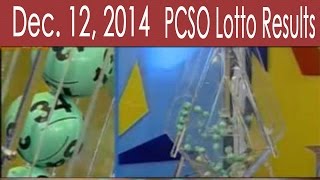 PCSO Lotto Results December 12, 2014 (6/45, Swertres, 4D & EZ2)