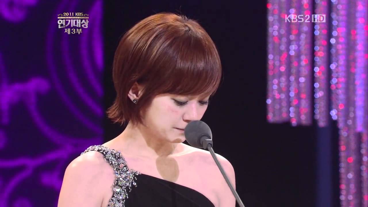 111231 미니시리즈부문 여자 우수연기상 수상한 나라짱