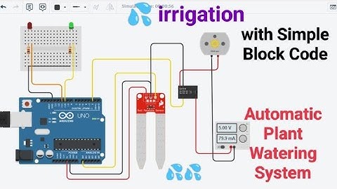 TinkerCad Plant Watering System | Smart irrigation system using arduino | tinkercad design