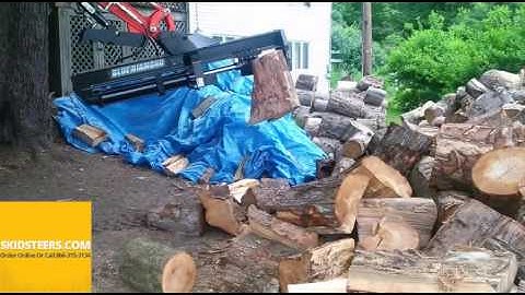 Mini Excavator Log Splitter - SkidSteers.com - Call 866-315-3134
