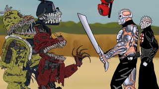 Five Nights at Freddy's​ VS Jason Voorhees, Deadpool, Pinhead. - Drawing Cartoons 2