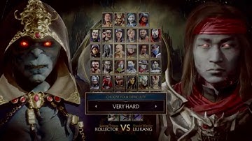 Mortal Kombat 11: Kollector vs. Liu Kang (Very Hard)