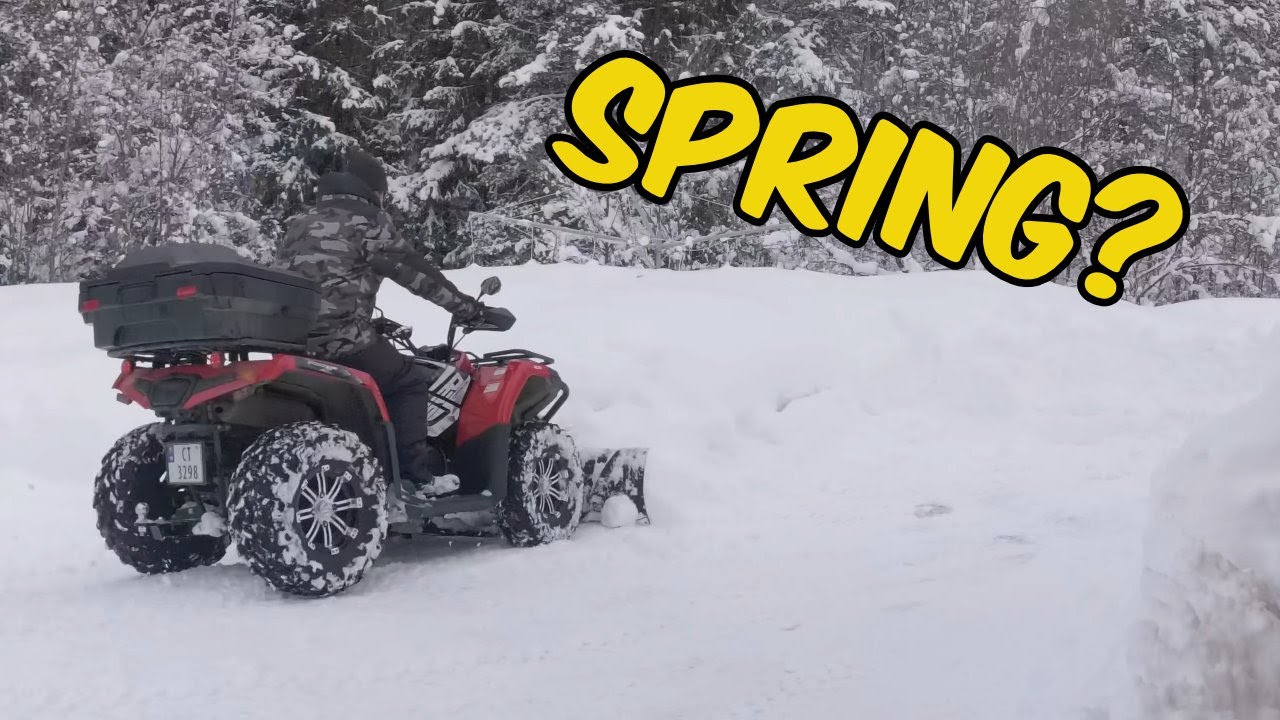 ATV Snow Plowing ️Cforce 520 L YouTube