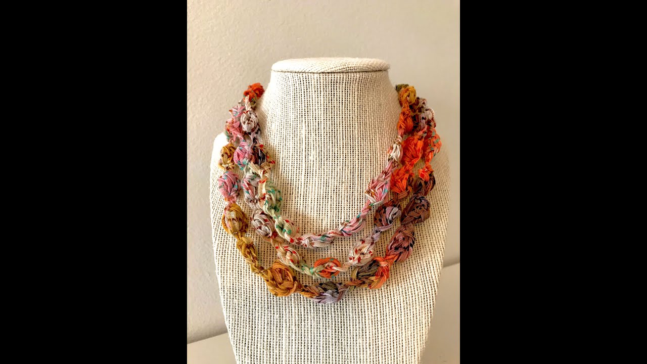 (#65 Destro) Colar Em Crochê