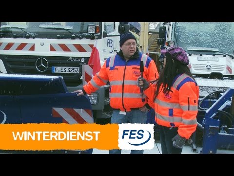 Kinderreporterin Tasnim beim Winterdienst der Frankfurter Stadtreiniger