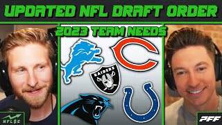 Updated 2023 Draft Order + Team Needs | NFL Stock Exchange
