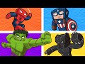 4-Player SUPERHERO Battle Royale! (Hulk/Black Panther/Spiderman)