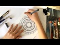 How to draw a mandala  tutorial by isi o