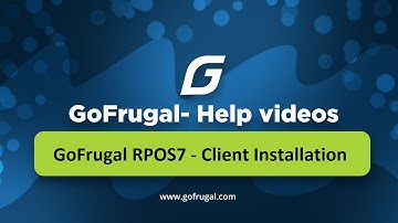 GoFrugal RPOS7 Client Installation | RPOS7 | English