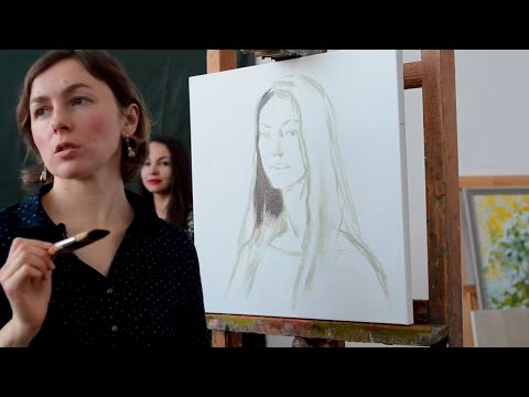 Портрет с натуры за 3 часа. Художник Александра Недзвецкая