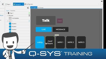 Q-SYS Training  |  Public Address E - Virtual Page Station UCI
