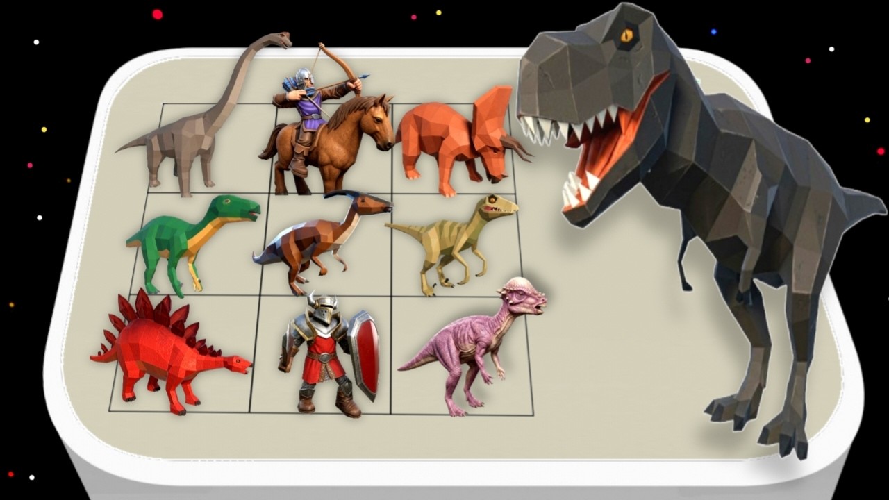 Война слияния динозавров: Древние воины против армии динозавров-монстров, новый Мастер слияния ди...