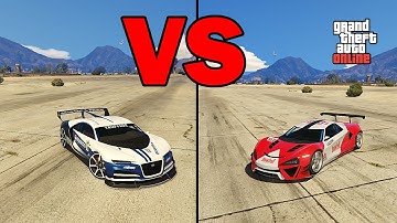 GTA ONLINE IMPORT/EXPORT DLC - NEW SUPER CARS SPEED TEST: Progen Itali GTB vs Nero Custom (GTA 5)