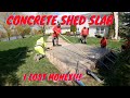 Concrete shed slab gone wrong.....Sort of