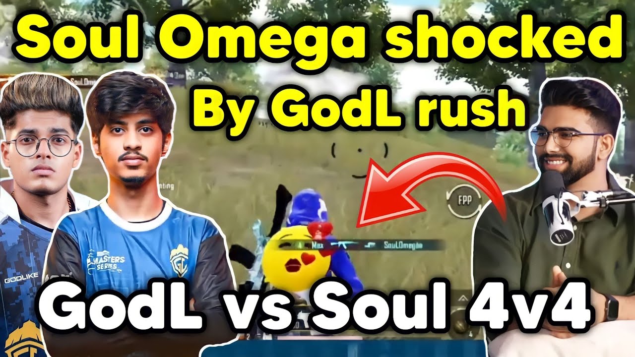 Soul Omega shocked by Godlike rush 😳 GodL vs Soul latest 4v4 fight 🇮🇳 ...