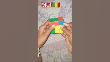 How to make mali🇲🇱 flag on a Rubik