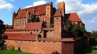 Замок рыцарей крестносцев тевтонского ордена Мальборк Marienburg