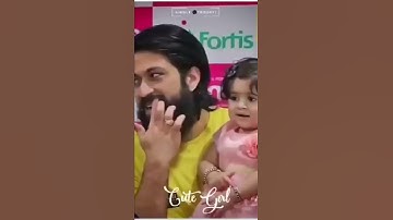 Rocking star yash QT  daughter