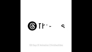 Threads App 2d Logo Animation. #motiongraphics #aftereffect #logoanimation #tutorial