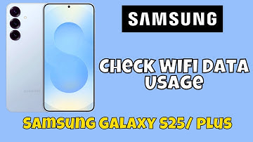 Check WiFi Data Usage Samsung Galaxy S25 / Plus #tutorial