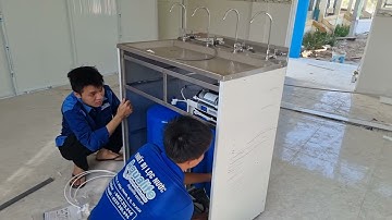 Lắp đặt máy lọc nước uống công suất lớn cho trường tiểu học