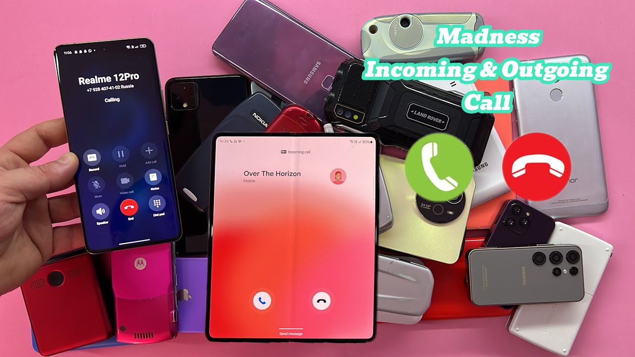 Madness Icoming+Outgoing Call & Search phone Incoming Call, Samsung Z Fold3 + Realme 12pro + iPhone