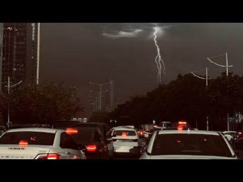 China sky turns dark in seconds as hurricane wind and hail rock Guangdong and Jiangxi