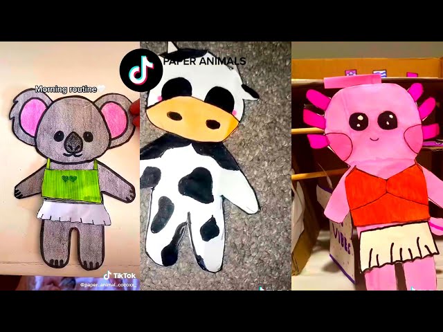 9 Trending TikTok Paper Animal Templates and Tutorials