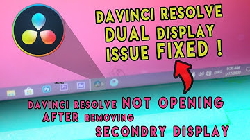HOW TO FIX DaVinci RESOLVE 16 NOT STARTING AFTER DISCONNECTING SECONDARY DISPLAY | VERY EASY FIX 😱