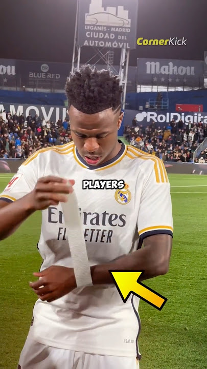 Why do footballers tape their wrists? 🤔🤔